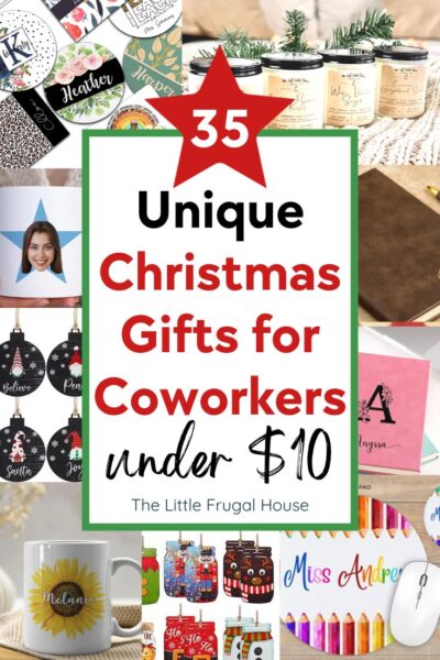 Looking for creative and unique Christmas gifts for coworkers under $10? Here are the top 35 cheap Christmas gifts your work friends will love!