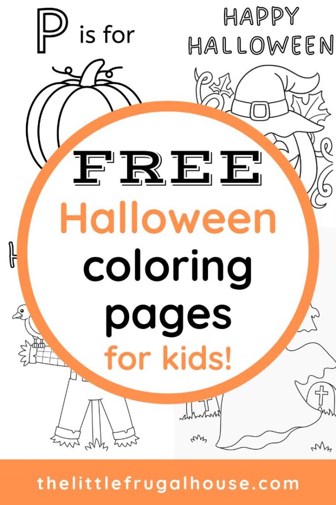 Grab these free printable Halloween coloring pages for toddlers and kids of all ages for a fun Halloween activity!