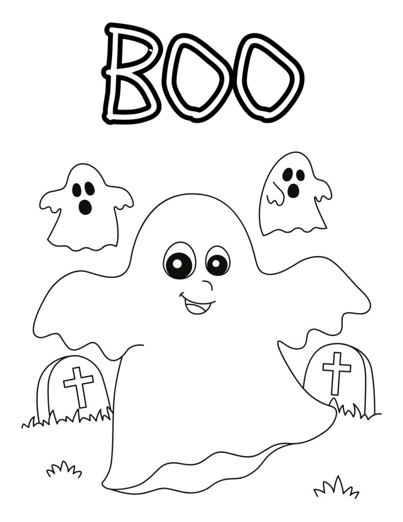 Grab these free printable Halloween coloring pages for toddlers and kids of all ages for a fun Halloween activity!