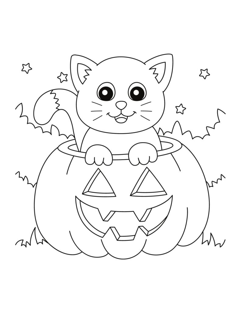 Downloadable Halloween Coloring Pages