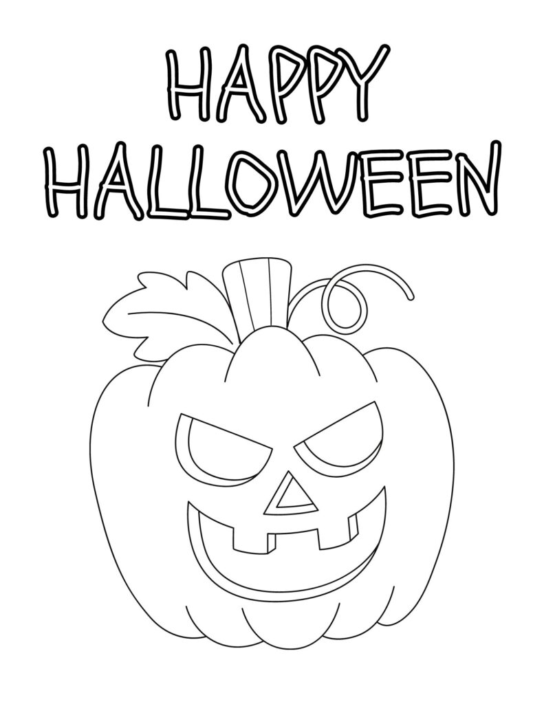 Grab these free printable Halloween coloring pages for toddlers and kids of all ages for a fun Halloween activity!