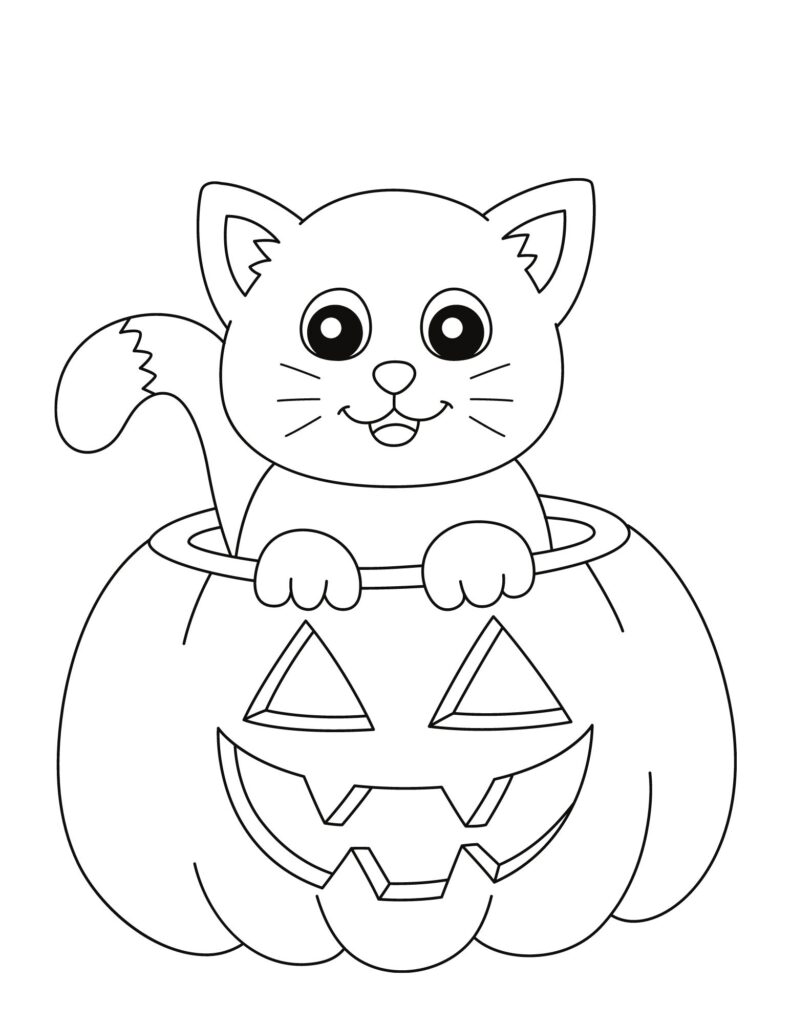 Grab these free printable Halloween coloring pages for toddlers and kids of all ages for a fun Halloween activity!