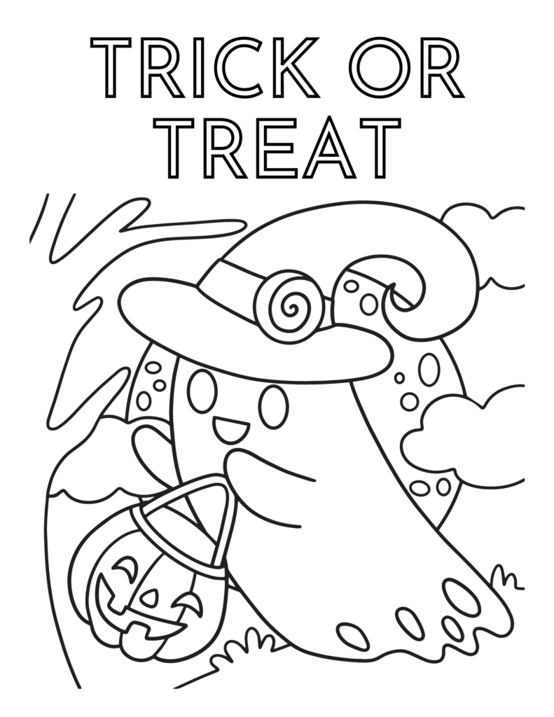 Grab these free printable Halloween coloring pages for toddlers and kids of all ages for a fun Halloween activity!