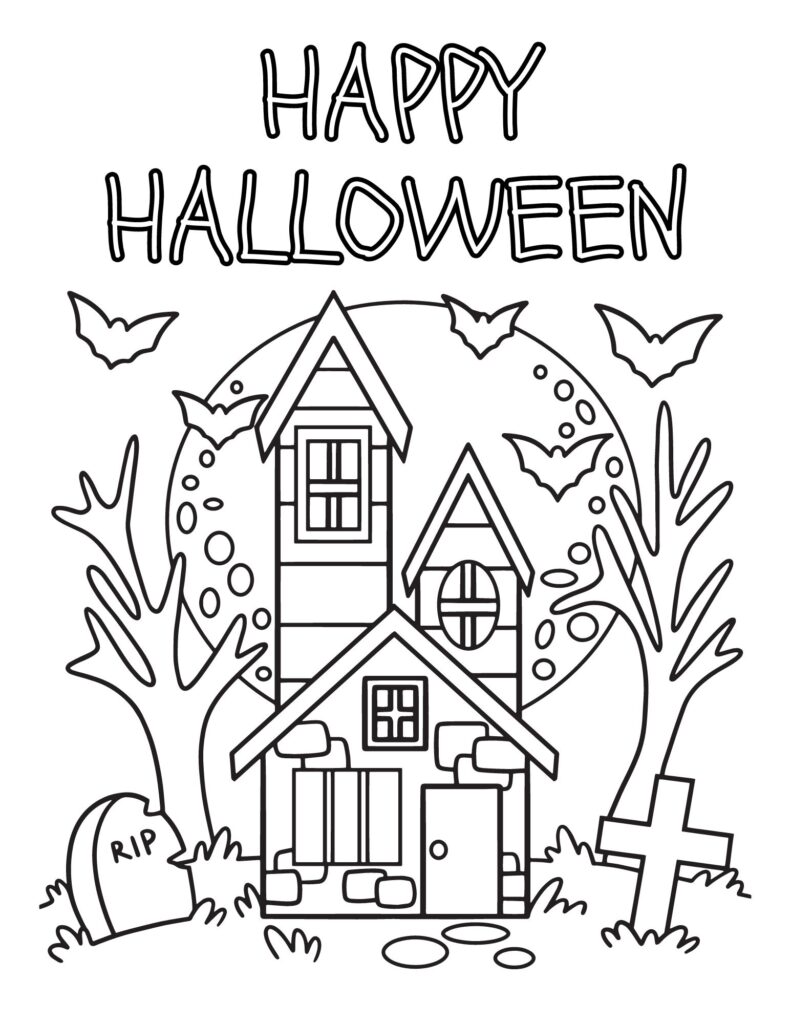 Grab these free printable Halloween coloring pages for toddlers and kids of all ages for a fun Halloween activity!