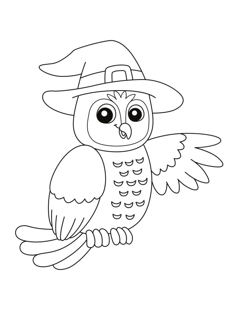 Grab these free printable Halloween coloring pages for toddlers and kids of all ages for a fun Halloween activity!