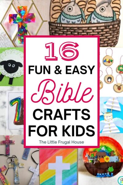 Looking for some fun, easy, and meaningful bible crafts for kids of all ages? Check out these fun crafts for kids to make and learn about God's word!