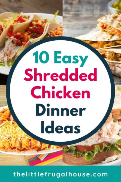 Wondering how to use leftover shredded chicken breast? Check out these quick and easy dinner ideas with shredded chicken!
