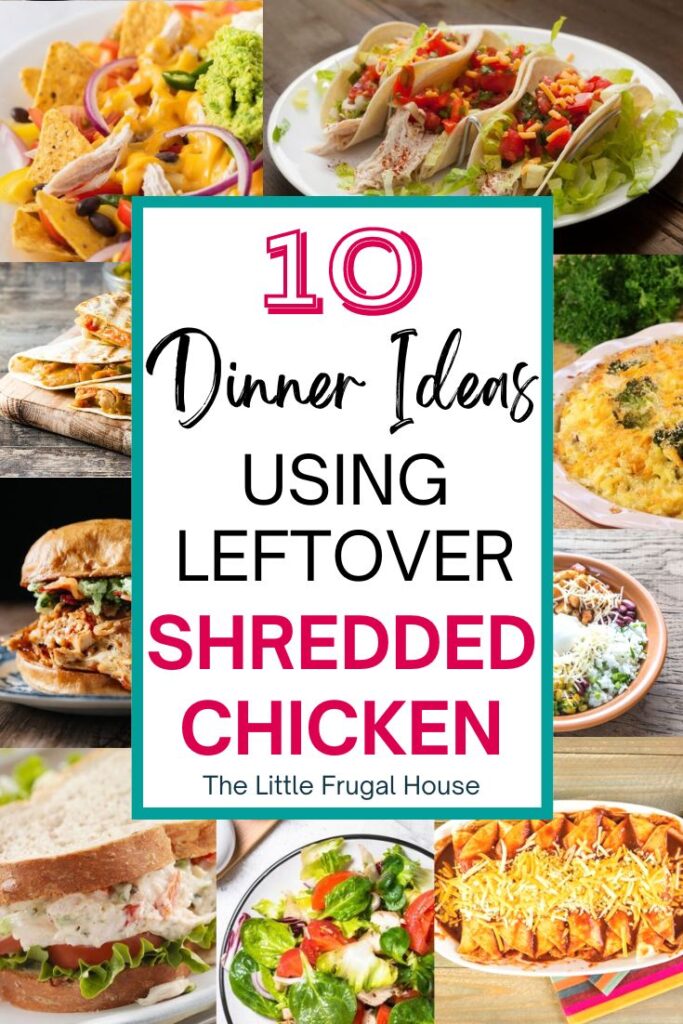 Wondering how to use leftover shredded chicken breast? Check out these quick and easy dinner ideas with shredded chicken!