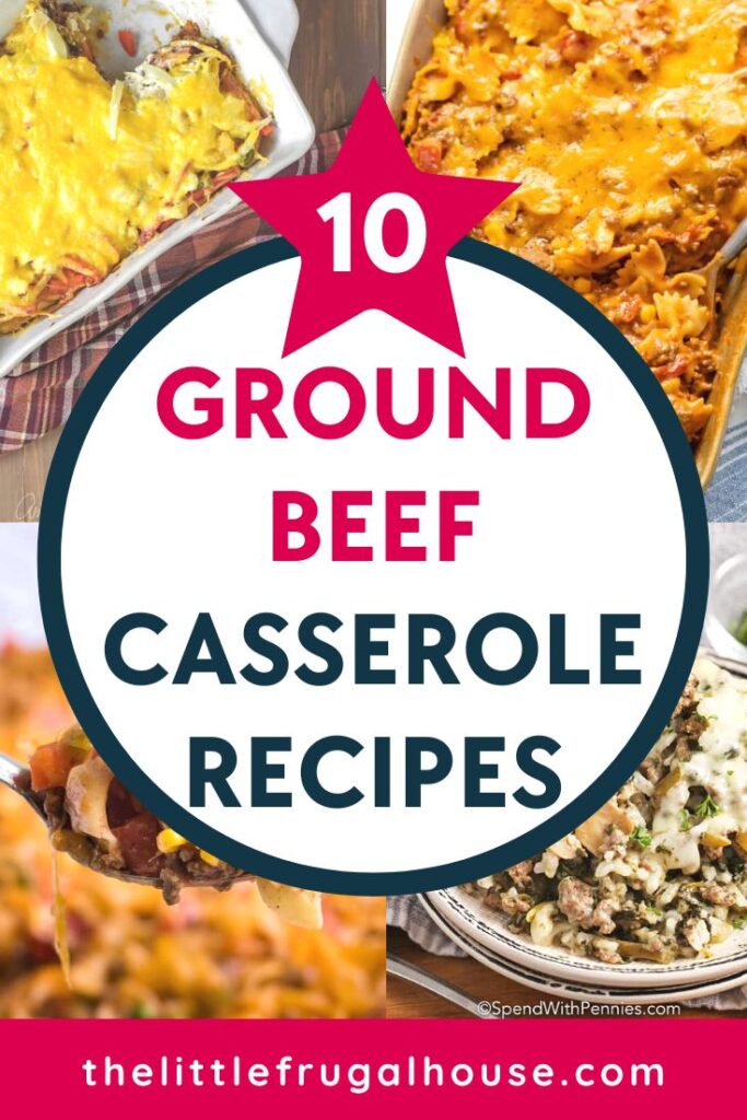 Here are the top 10 ground beef casserole recipes your whole family will love! Make these in a casserole dish on busy nights!