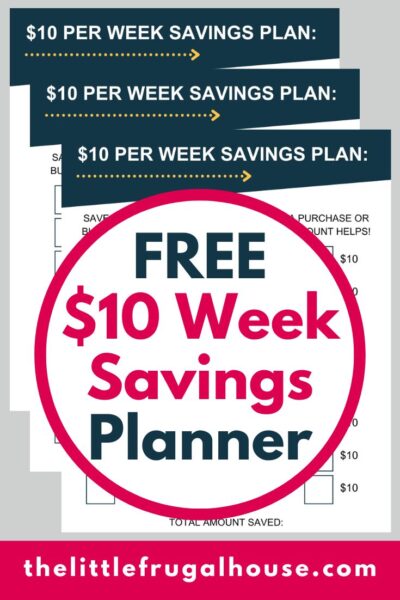 Learn how saving just $10 a week can help build your money and get into the habit of saving. Grab the free $10 week savings plan printable!