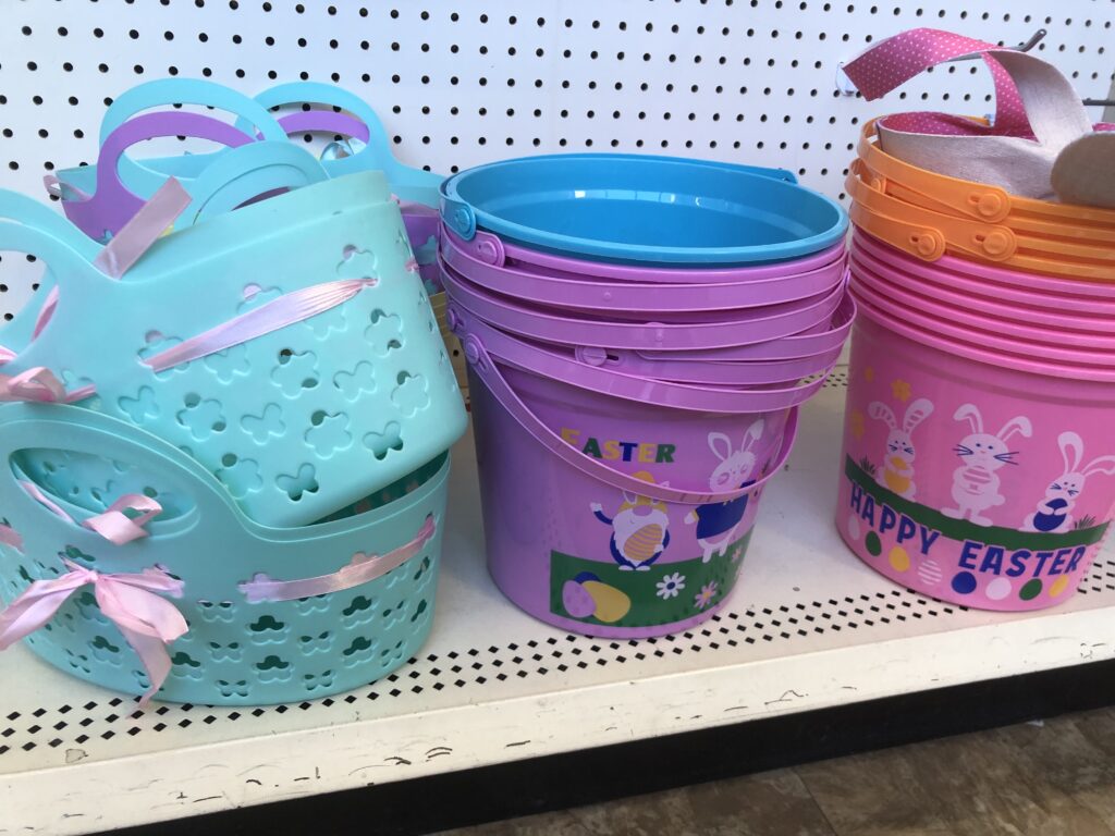 Getting ready to make some Easter baskets for your kiddos? Check out these cute, budget friendly Dollar Tree Easter basket ideas!