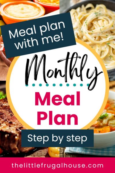 Do you ever wish someone would just sit down with you and show you exactly how to make an easy monthly meal plan?