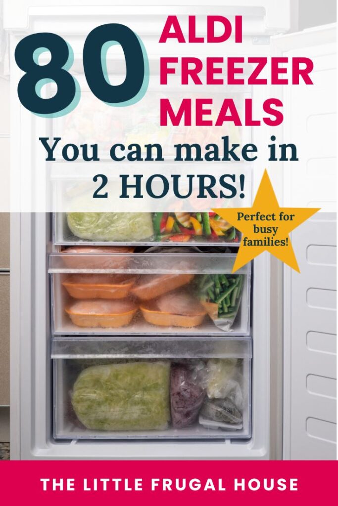 Stock your freezer with 80 meals in just 2 hours using budget-friendly ALDI ingredients. Includes shopping list, step-by-step plan, and freezing tips.