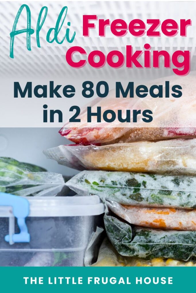 Stock your freezer with 80 meals in just 2 hours using budget-friendly ALDI ingredients. Includes shopping list, step-by-step plan, and freezing tips.