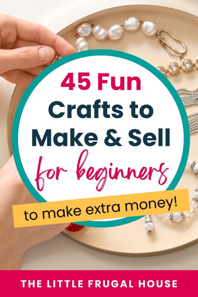 Looking for crafts to make and sell for beginners? This list includes 45 easy DIY crafts you can make at home using simple supplies. Discover handmade jewelry, mason jar crafts, tote bags, bath bombs, and other popular crafts that sell well at craft fairs, flea markets, and online marketplaces. Perfect ideas for starting a small craft business or making extra money from home.
