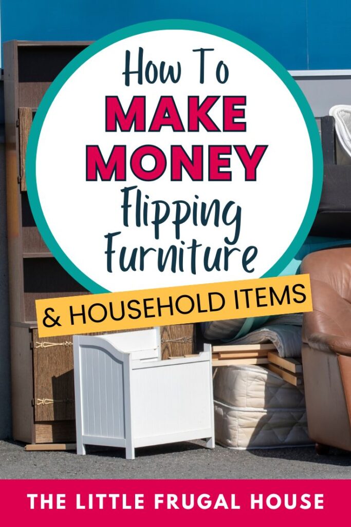 Want to make extra money flipping furniture? Learn how to find old furniture and household items at garage sales, thrift stores, and Facebook Marketplace, then clean, update, price, and resell them for profit. Great beginner-friendly side hustle idea for making extra cash locally.