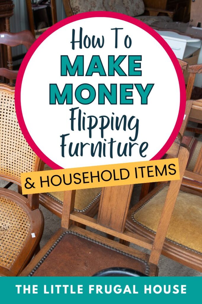 Want to make extra money flipping furniture? Learn how to find old furniture and household items at garage sales, thrift stores, and Facebook Marketplace, then clean, update, price, and resell them for profit. Great beginner-friendly side hustle idea for making extra cash locally.